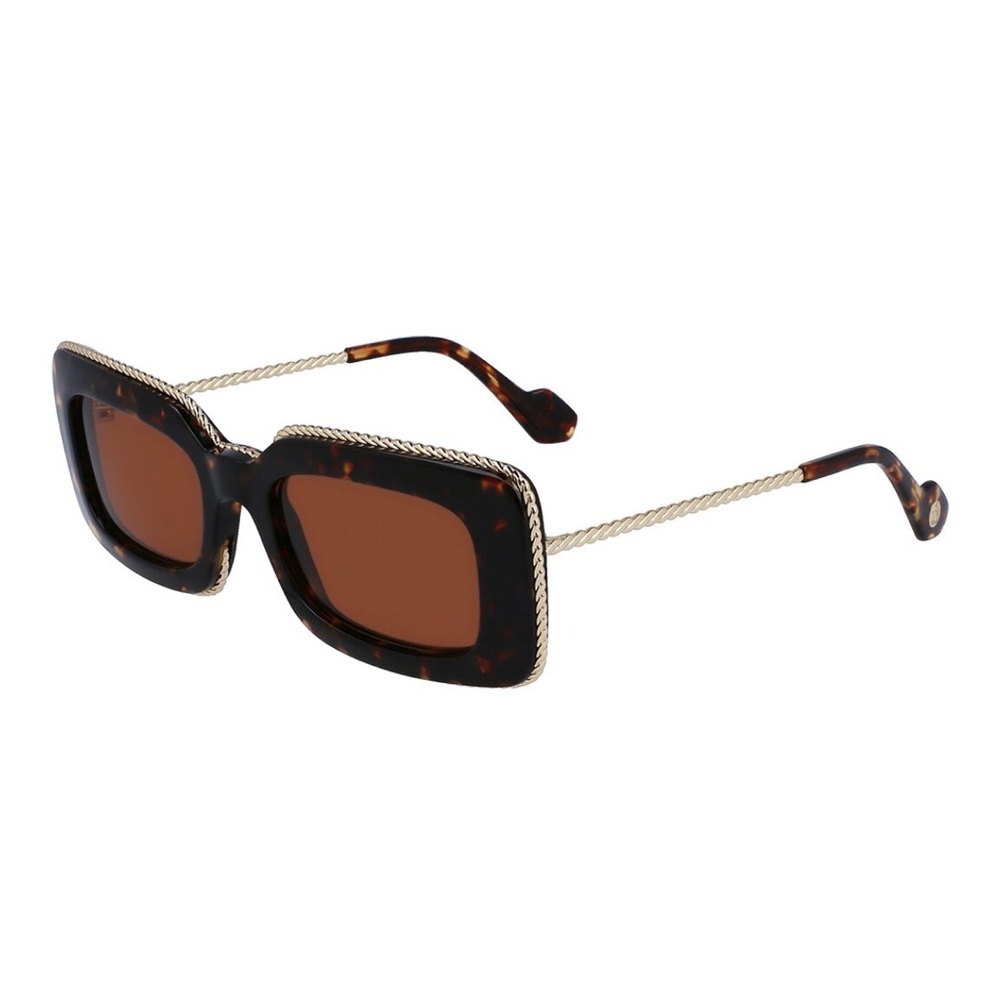 LANVIN Tortoise Shell Square 52mm Sunglasses - NWT - image 1
